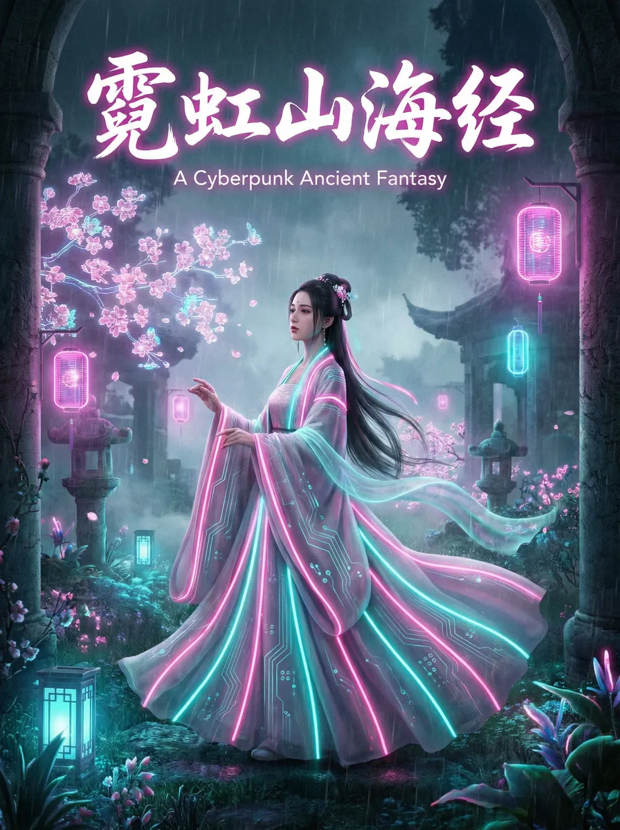 韩国动漫 古风奇缘短剧 - 霓虹山海经海报